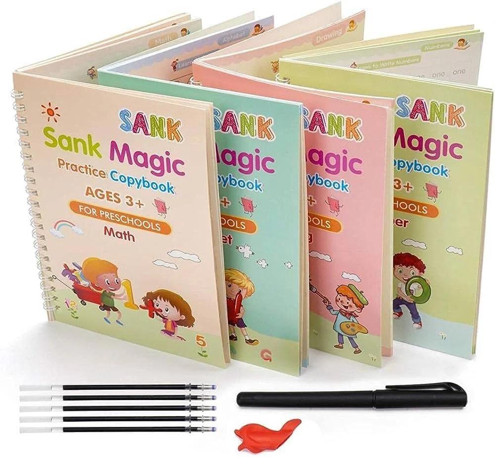 PK Azadi Mega Learning Bundle – LCD Writing Tablet + Magic Practice Copybook + Magic Water Book | 3-in-1 Kids Educational Set