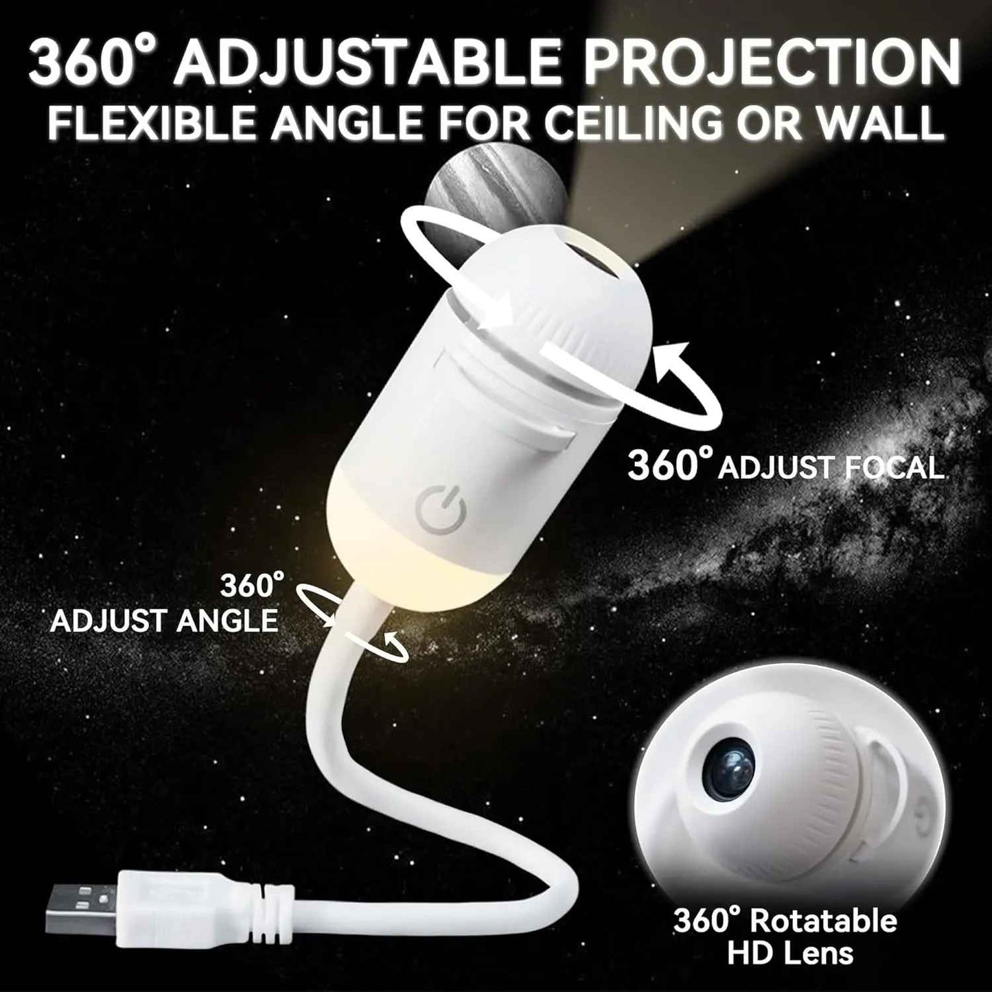 Galaxy Night Light Projector
