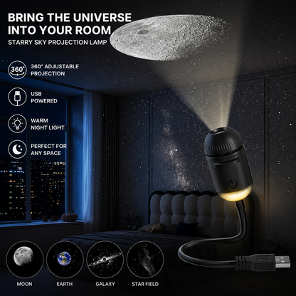 Jupiter Galaxy Night Light Projector – 360° Rotating Projection Lamp | 1 Lens