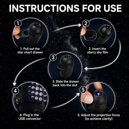 Jupiter Galaxy Night Light Projector – 360° Rotating Projection Lamp | 1 Lens